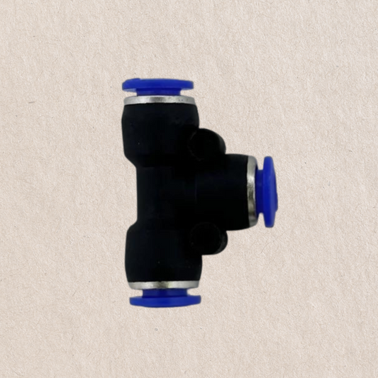 1/4 Inch 3 Way Pneumatic Tee Type connector push in for water